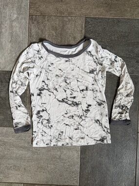 Kyte BABY 4T Charcoal Marble Kids Pajama Top